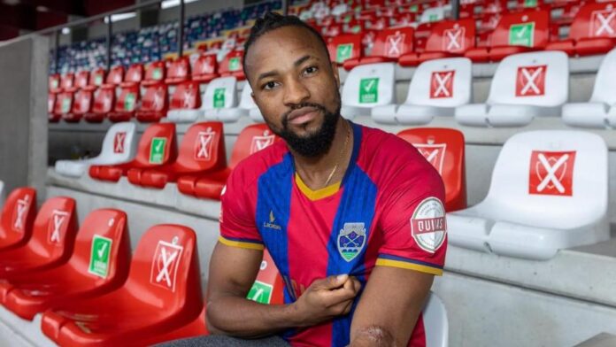 Júnior Pius, defesa central do Desp. Chaves