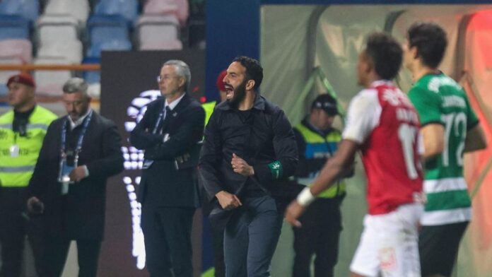 Ruben Amorim no Sp. Braga-Sporting (PAULO NOVAIS/Lusa)