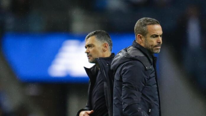 Artur Jorge e Sérgio Conceição no FC Porto-Sp. Braga (MANUEL FERNANDO ARAÚJO/Lusa)